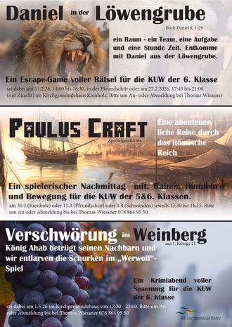 Flyer Angebote KUW 6. Klassen