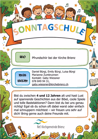 Flyer Sonntagsschule Brienz